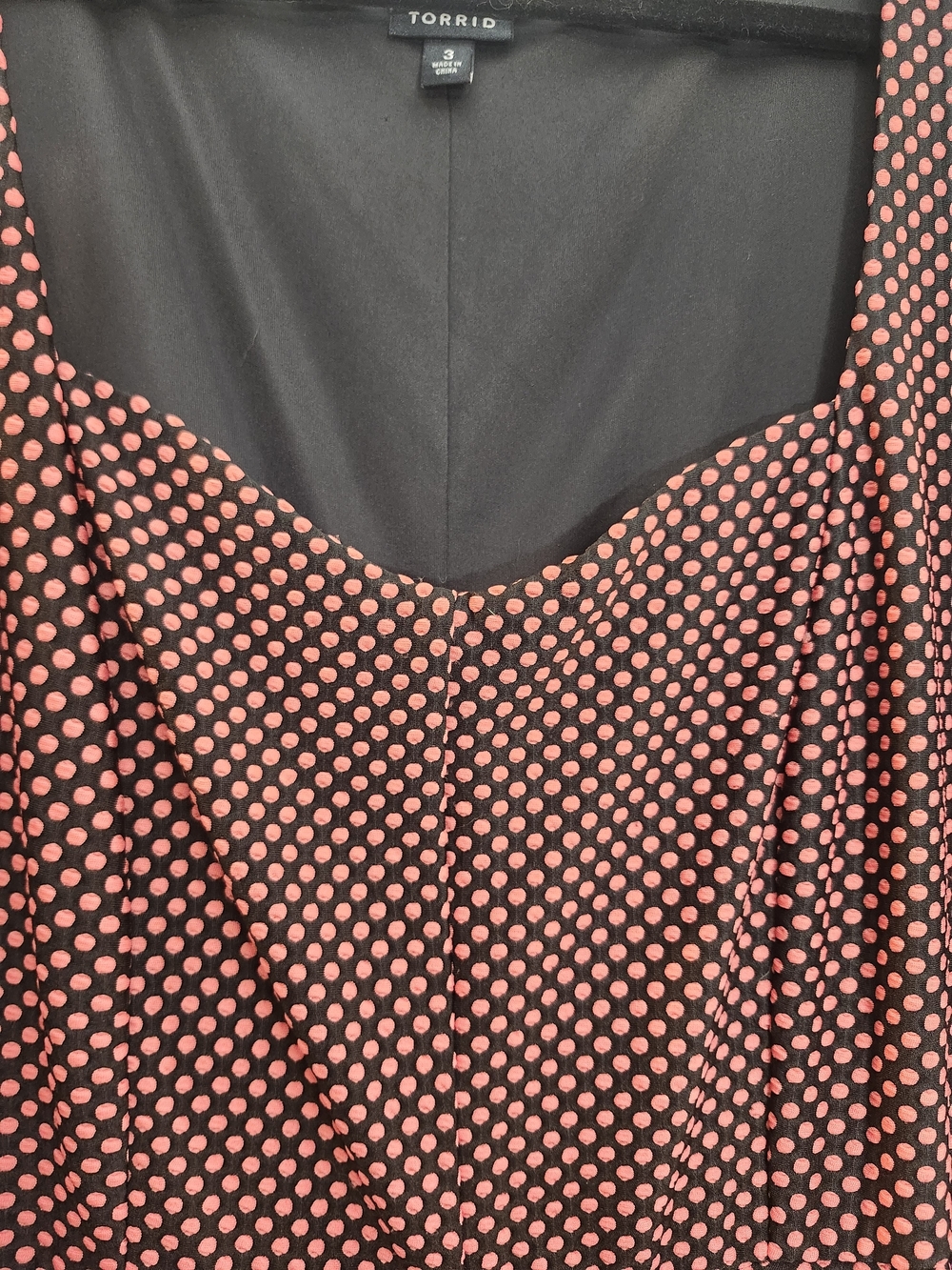 Torrid Red and White Polka Dot Midi Dress, Torrid 3 = 3X - Picture 3 of 6
